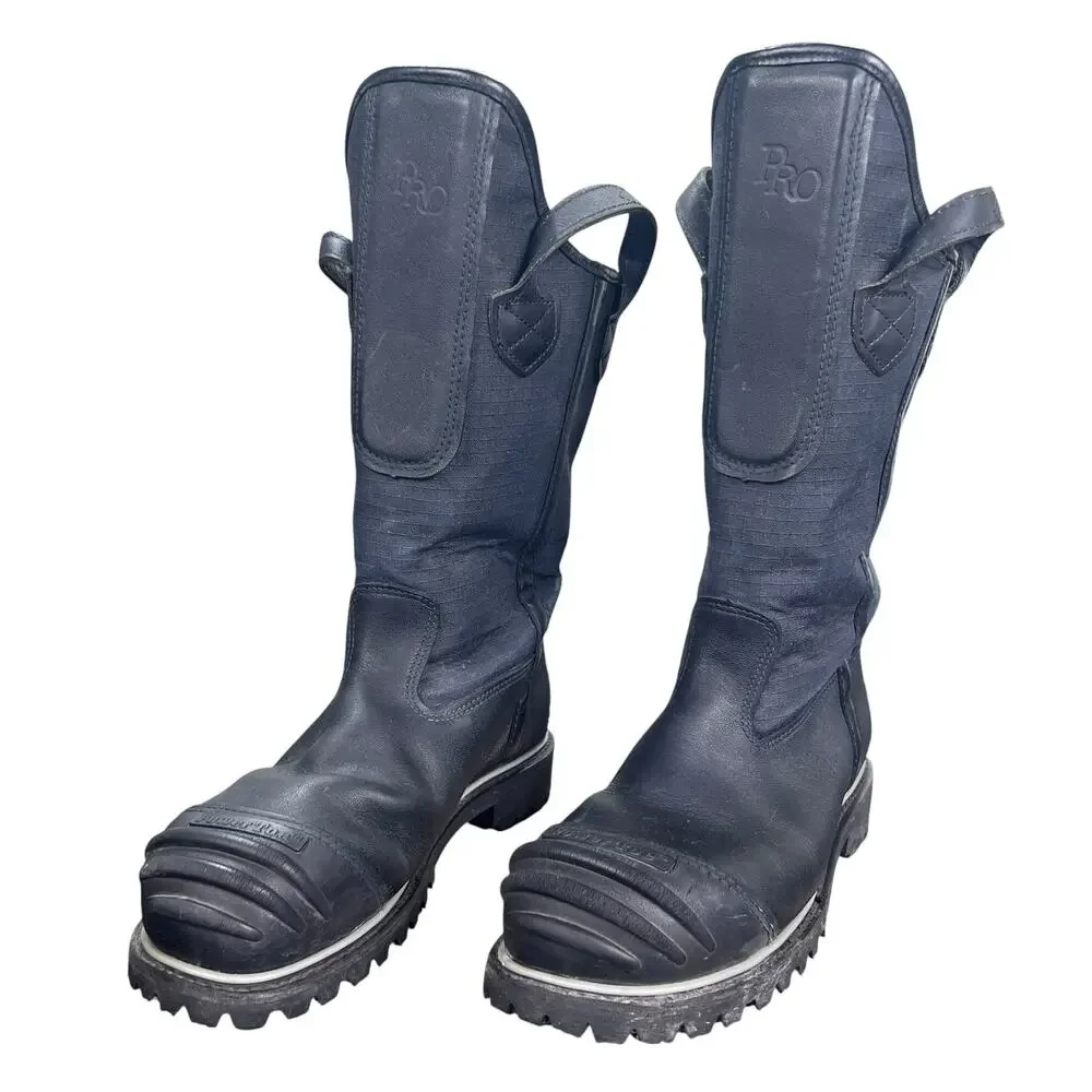 Pro Warrington by Honeywell 5006SG Firefighter Steel Toe Bunker Boots Size 10 E